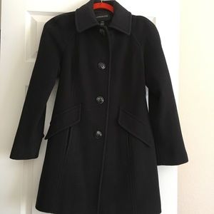 London Fog Black Wool Coat